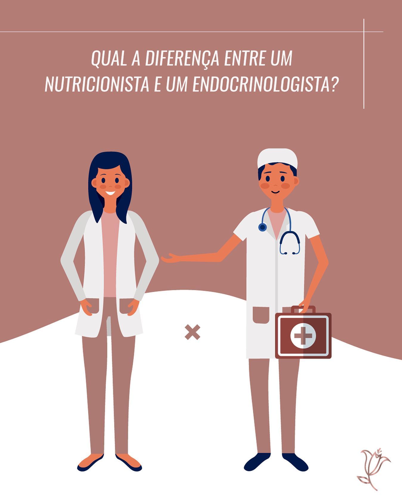 diferenças entre endocrinologistas e nutricionistas